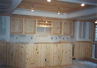 knotty pine wainscoting