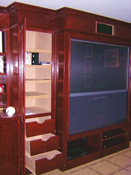 Custom Entertainment Center Cabinetry - Custom Carpentry Atlanta